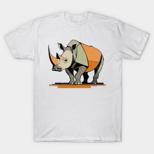 Rhino, animal, motif, zoo, rhino, world, animals, animal love T-Shirt